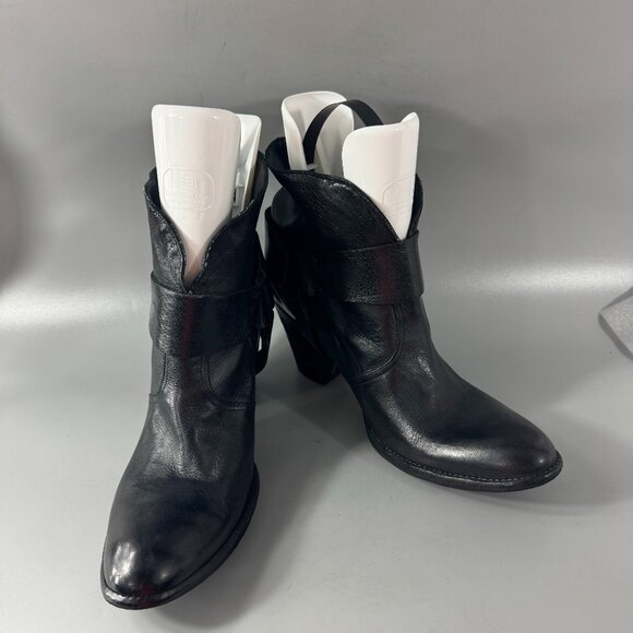 Sartore Paris Black Leather Booties, Size 41 - Picture 1 of 13